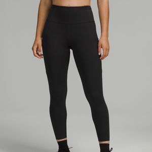 Lululemon Fast and Free 25” High Rise Tight - Black Size 6